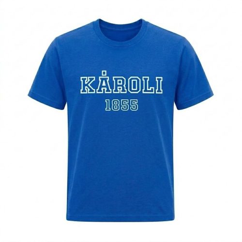Férfi feliratos póló kék "L"