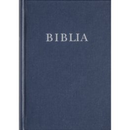 Biblia középméret, vászon, kék