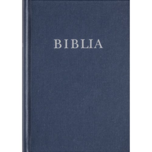Biblia középméret, vászon, kék