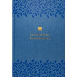 Református énekeskönyv világoskék mintás