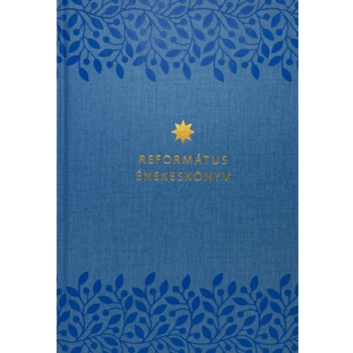 Református énekeskönyv világoskék mintás