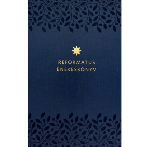 Református énekeskönyv sötétkék mintás